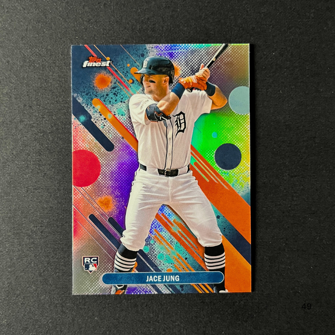 2025 Topps Finest - Common Jace Jung #29 (RC) - Refractor - Detroit Tigers