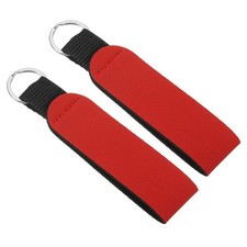 2pcs Neoprene Wristlet Keychain Hand Wrist Lanyard Keychain Red