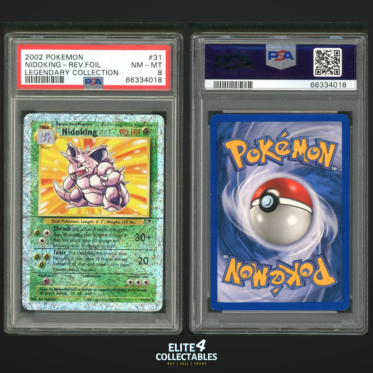 Pokémon TCG Professional Sports Authenticator (PSA) Legendary
