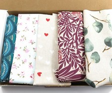 XXL Stoffpaket RESTE  CANVAS  Rosen Farn Retro türkis  Herz  800g vers. Größen