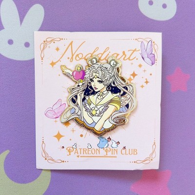 Sailor Moon Anime Sailor Cosmos Fantasy Enamel Pin Patreon Exclusive by Noddiart