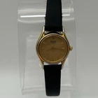 Vintage Seiko Quartz Gold Tone 20mm Analog Women's Dress Watch New Battery