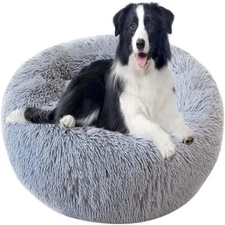 Ultra Soft Donut Cuddler Pet Bed Round Washable Dog & Cat Winter Warm Sofa