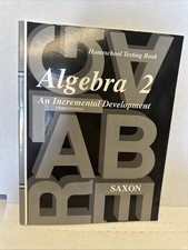 Saxon Algebra 2  Homeschool Testing Book by J...