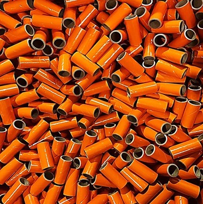 50 Fireworks Orange Kraft Tube Firecrackers 3/4'' x 2 1/8'' x 0.095''