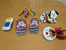 Lot of 6 Vintage Baby Toys - Rattles 90s Pupp...