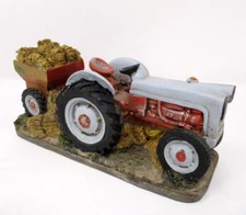 Tractor Figurine Fall Autumn Harvest Resin Decor Rock River Traders