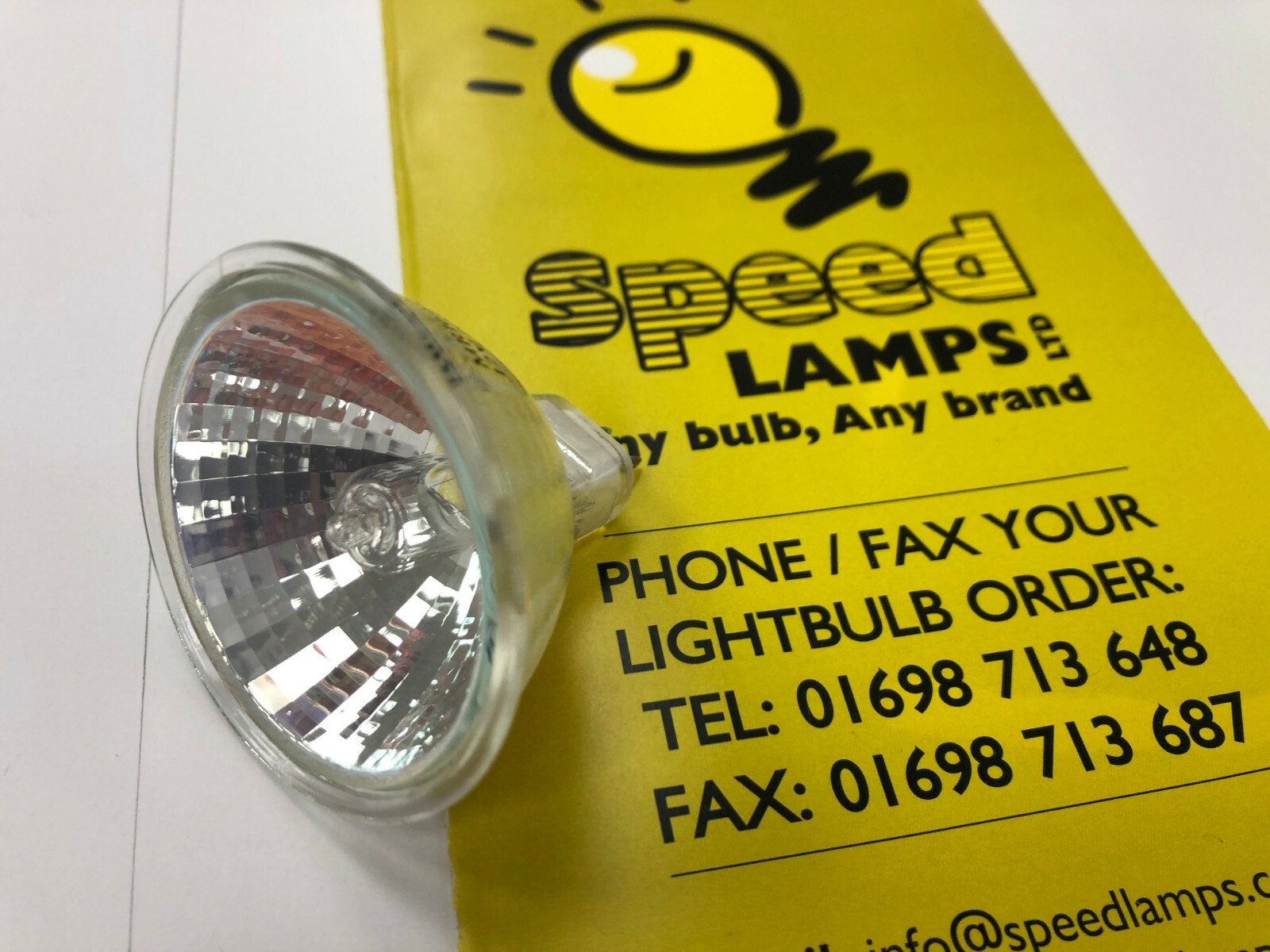 MR16 GU5.3 12V 10W 12 degree 50mm Halogen Fibre Optic Lamp