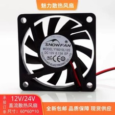 SNOWFAN YY6010L12S DC12V 0.13A 2-Wire Silent Cooling Fan
