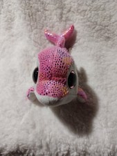 TY Beanie Boos Sparkles Pink Shimmer Dolphin 4  Plush Glitter Eyes No Tags