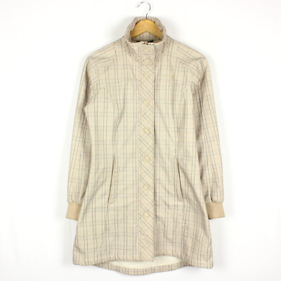 BERGANS OF NORWAY MANDAL LADY Damen Jacke Gr. S beige kariert Polyester S7836