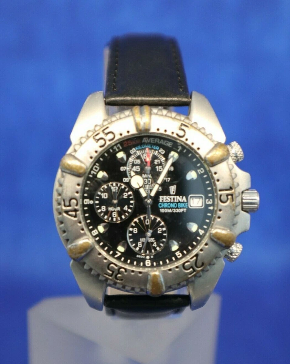 VINTAGE Ancienne Montre Watch Uhr FESTINA Chrono Bike 8890B