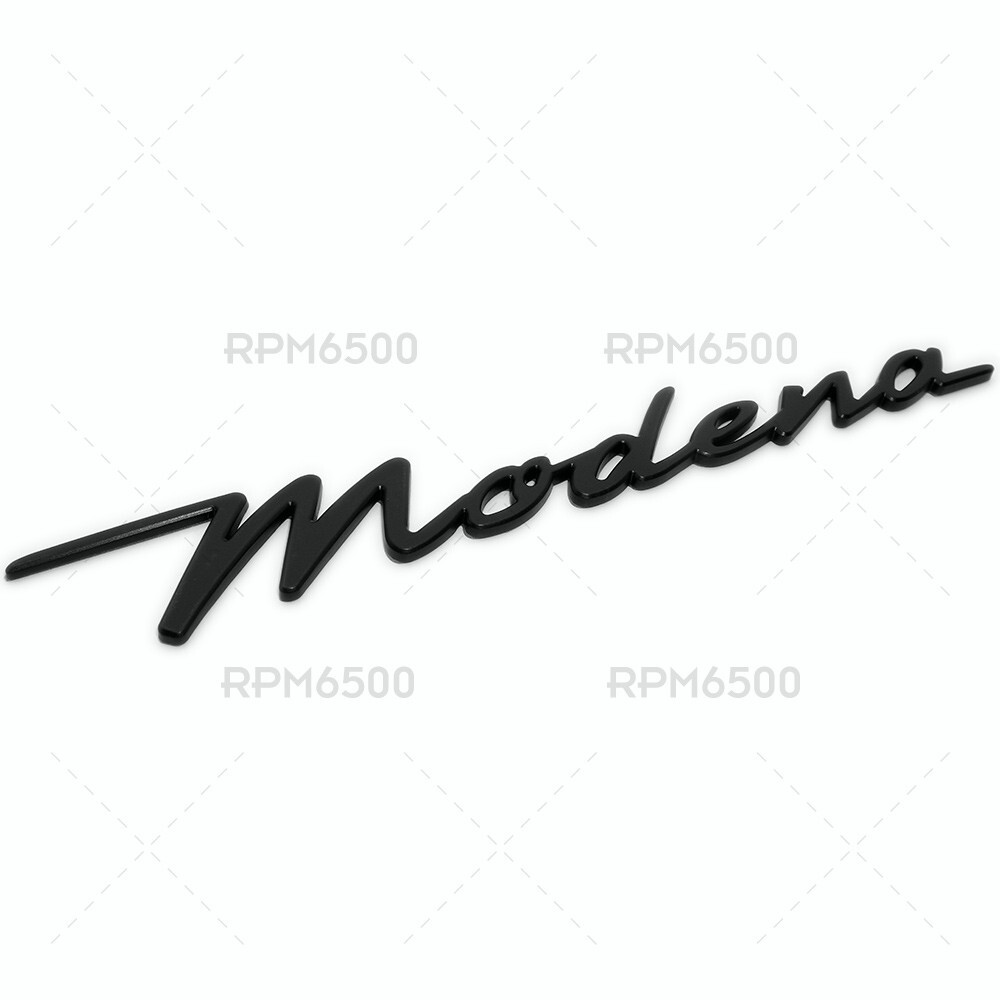 For Maserati Modena Side Fender Marker Nameplate Emblem Badge Sport Matte Black