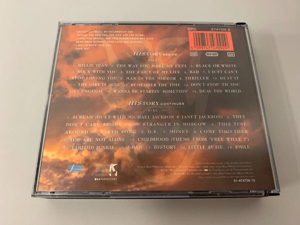 Michael Jackson – HIStory - Past, Present And Future - 2 CD´s © 1995 + Sticker - Bild 3 von 3