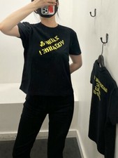 CAMISETA NEGRA NUEVA CON ETIQUETAS ZADIG & VOLTAIRE D DYMA BACK STAGE TALLA S