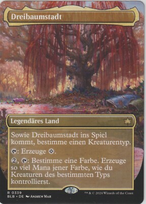 MTG - Bloomburrow - Dreibaumstadt (Herbst) (Three Tree City) *Borderless*
