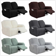 2 Seat Recliner Sofa Cover Armchair Sofa Couch Cover Loveseat Sofa Slipcover New