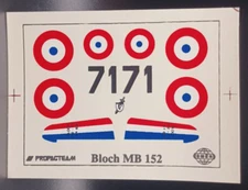 Směr | No. 0840 | 1:72 Bloch MB 152 Decals