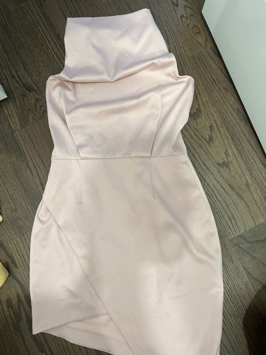 elliatt asymmetric satin cocktail dress Elliatt Camo Asymmetric Satin Cocktail Dress in Seafoam at Nordstrom, Size Medium main image 1