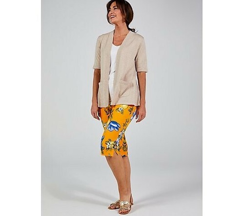 Stretch Pedal Pusher Trousers 