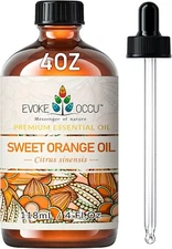 Sweet Orange Essential Oil 4 Fl Oz, Pure Sweet Orange Oil for Diffuser, 118ml