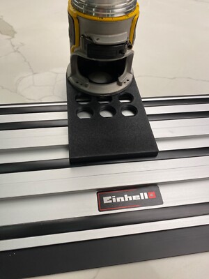Dewalt Oberfräse DCW600 DWP611 Tauchbasis Führungsschiene Adapter für Einhell Schiene
