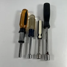 Lot of 4 Shop-pro Alltrade Nut Drivers Tools Craftsman 3/8 7/16 12…