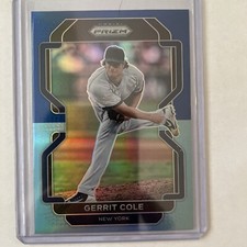 2022 Prizm Base Navy Blue-Carolina Blue #20 Gerrit Cole - New York Yankees