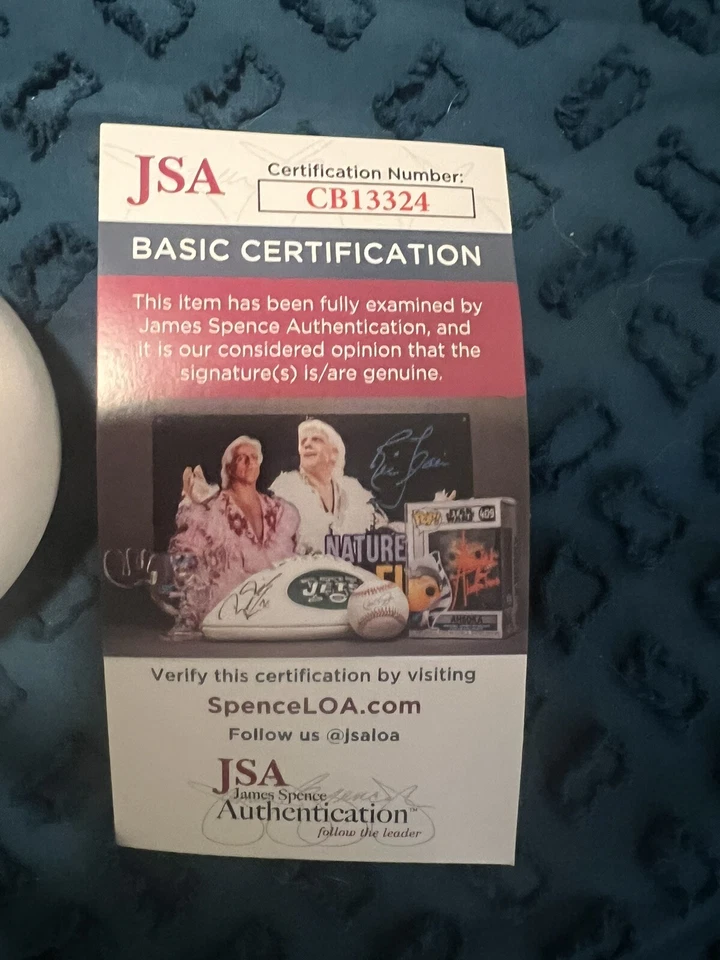 JOHNNY BENCH HAND SIGNED AUTOGRAPH GOLD GLOVE LOGO BASEBALL JSA COA - Image 3 of 4