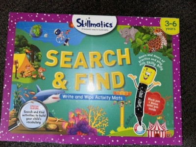 Skillmatics Search & Find Write and Wipe Activity Mats for 3-6 years NEW    (17)