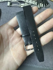 Vintage Watch Strap 18 mm Leather Nos Proper Old School Made For Avia V59