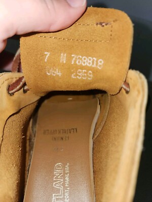 Eastland Seneca Suede Leather Tie Bootie Ankle Boot Tan Size  display picture 1