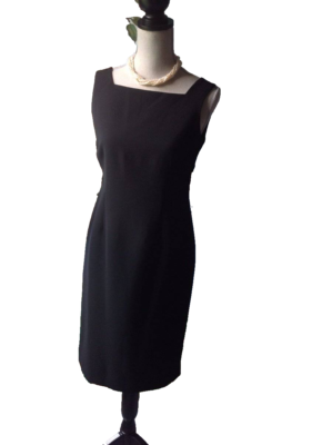 Anne Klein Women's Little Black Sleeveless Square Nekline Dress Size 2 NEW | eBay Anne Klein Women's Little Black Sleeveless Square Nekline Dress Size 2 NEW | eBay