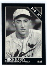 1991 Colon Collection TSN Baseball #33 - CHICK HAFEY - St. Louis Cardinals - HOF