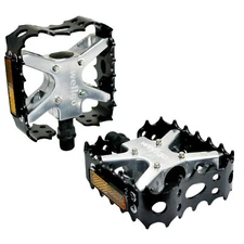 Wellgo Old school BMX MTB Bear Trap 9/16" Bicycle Pedals , Black