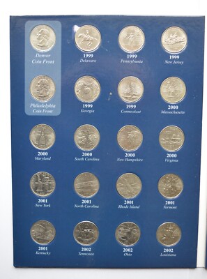 USA State Quarters 1999-2009 dollar FULL Set 58 Coins US America +