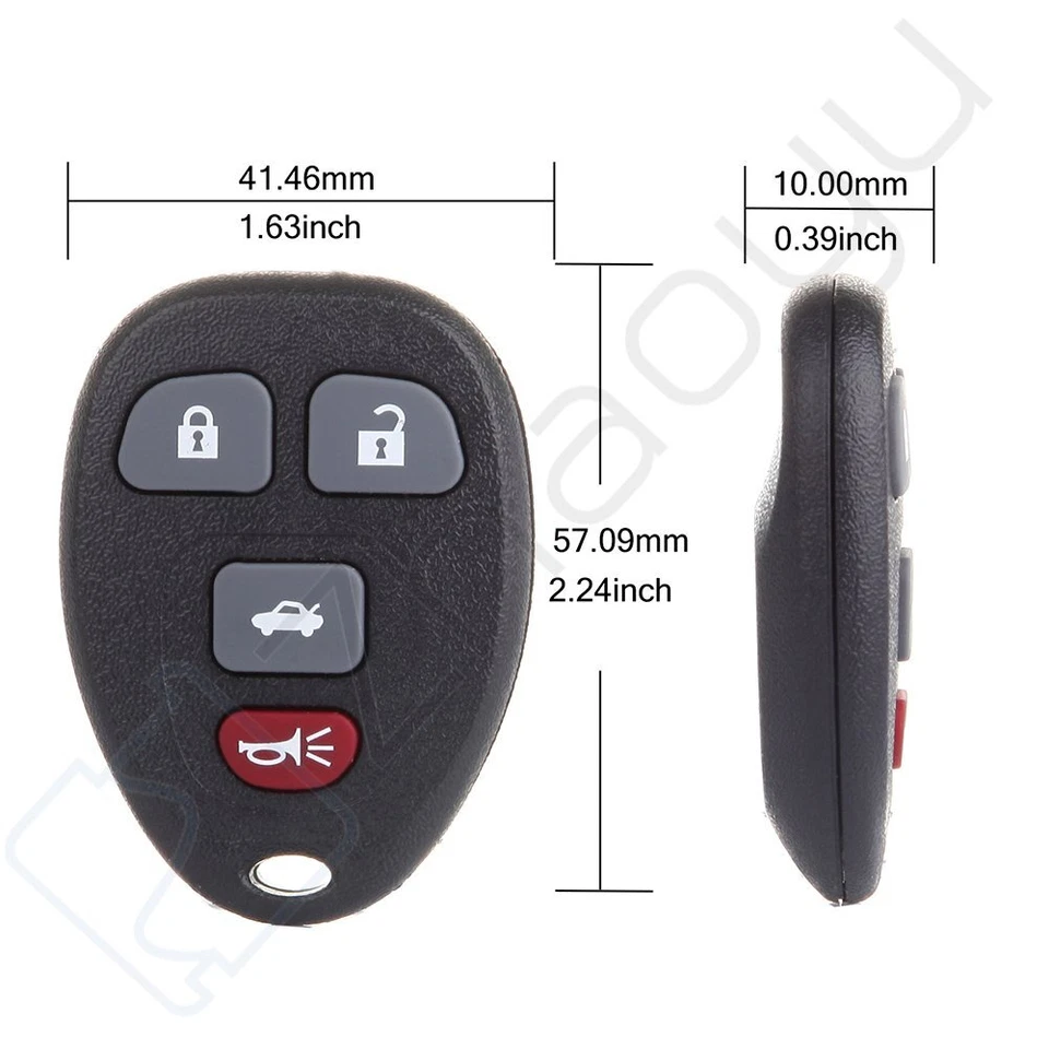 2 For 2006 2007 2008 2009 Buick LaCrosseRemote Keyless Entry System - Image 4 of 4