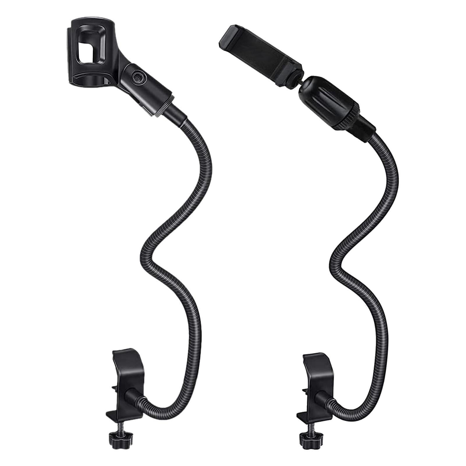 Microphone Stand Flexible Gooseneck Desk Mic Holder Microphone Arm Clamp-image