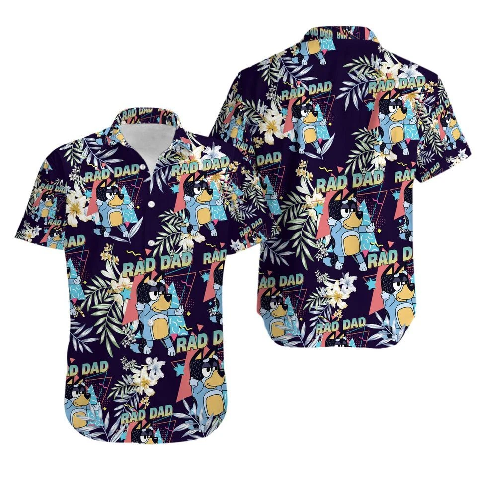 BlueyDad Rad Dad Hawaiian Shirt