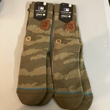 NEW Kansas City Royals Utility Stance Socks MLB Medium 6-8.5 Camo 2 Pairs