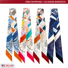 Silk Ribbon Scarf  (4 Models, 13 Colors) - Brand New in Box