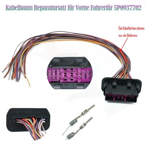 Tür Kabelbaum Kit Kabelsatz Fahrertür Stecker kabelbaum-Für Seat Altea 5P0937702 - Bild 1 von 8