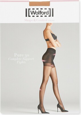 Wolford Pure 30 Complete Support Tights (Brand New)