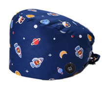 Surgical/Scrub Caps with Buttons Ears Saver