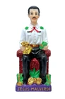 Jesus Malverde  Sentado 6" Malverde Angel of the Poor on chair Resin Figure