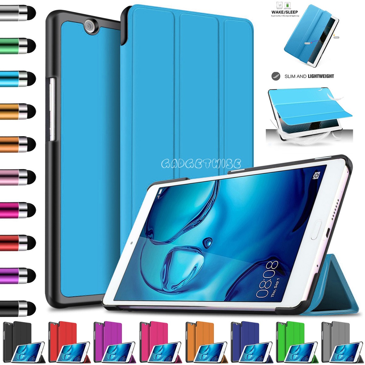 Smart Case Magnetic Flip Stand For Huawei MediaPad M3 Lite