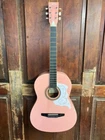 Johnson JG-100 Full Size Folk Steel String Acoustic Student Guitar Pink