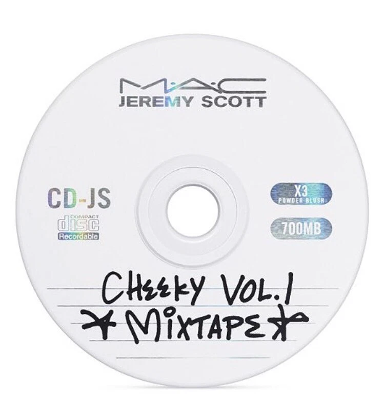 MAC X Jeremy Scott Cheek Acoustica Palette NEW CHEEKY VOL 1 MIXTAPE - Image 2 of 4