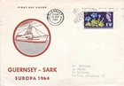 Guernsey SARK EUROPA 1964 Set on Illustrated First Day Cover