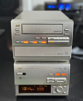 JVC EX-TD7 Vintage Executive Desktop Stereo System - 3-CD